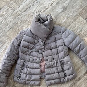 Moncler Tan Jacket with Black Accents